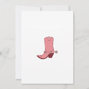 Convite Tema de bota de cowgirl, cowboy