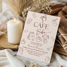 Tema de Café Bege Arco Café Bebe Chá de Bebê