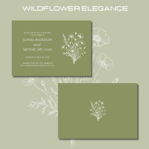Convite Tema De Casamento De Elegância De Flores S