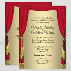 Convite Tema De Casamento De Teatro