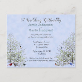 Convite Tema de Casamento de Verão/primavera-Natureza: