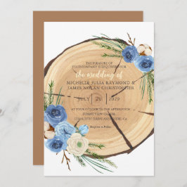 Convite Tema de Casamento Rustic Woodland