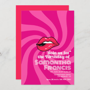 Convite Tema de Celebração de Aniversário Retroativo Vibra