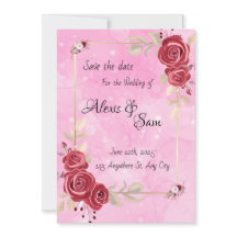 Tema de cor grená com rosa