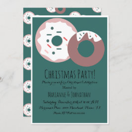 Convite Tema de Feriado da Rosquinha de Natal