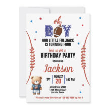 Tema de Futebol Oh Boy para Aniversário de Qualque