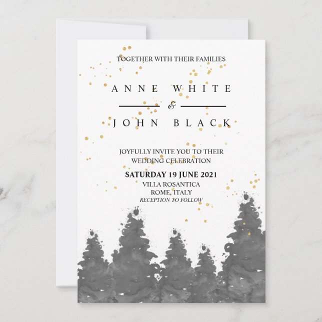 Convite Tema de Inverno (Frente)