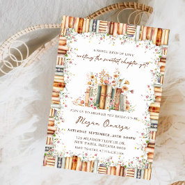 Convite Tema de Livro de Amor de um Tipo Novo para Chá de 