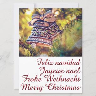 Convite Tema de Natal com dois sinos