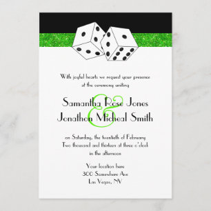 Convite Tema De Núpcias De Casamento Em Las Vegas