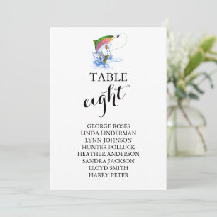 Convite Tema de Pesca de Arco-Íris