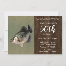 Tema de Pesca de Crappie 50ª Festa de aniversário