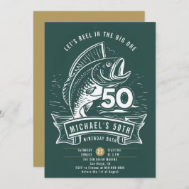 Convite Tema de pesca Homens de Enguias-de-grande-grossa 5
