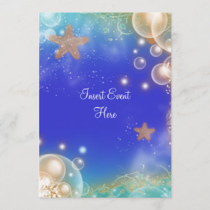 Convite "Tema de praia" elegante casamento noivado anivers