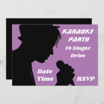 Tema de retro-festa de canto de Karaoke