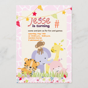 Convite Tema de Selva/Festa Personalizada/foto