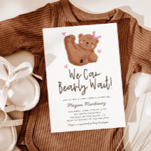 Tema de Urso Fofo Chuvada de Bebê Menina