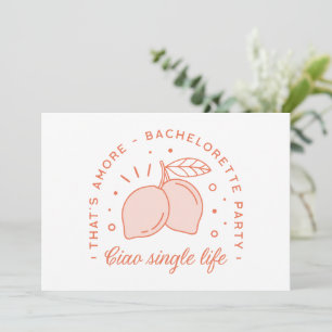 Convite Tema de verão italiano festa de solteira engraçado