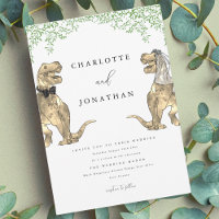 Tema Dinossauro Casamento Greenery