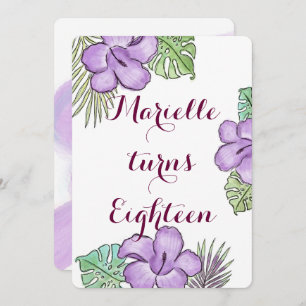 Convite Tema do Havaí