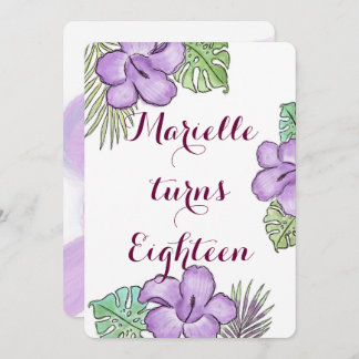 Convite Tema do Havaí