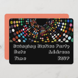 Convite Tema do partido retrô Swinging 60 s