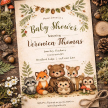 Tema Florestal Animais da Floresta Adoráveis Chás