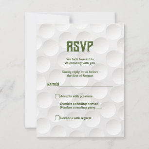 Convite Tema Golf Bar Mitzvah RSVP