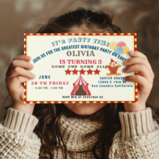 Convite TEMA MAIOR DO Circo 5