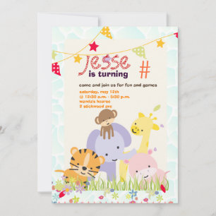Convite Tema/Partido Personalizado/Fotografia Selva