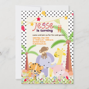 Convite Tema/Partido Personalizado/Fotografia Selva
