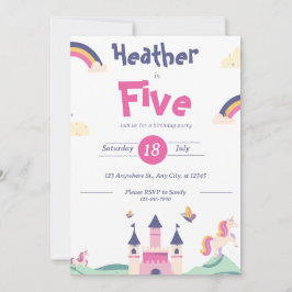 Convite - Tema Princesa - Personalizar Nome Idade