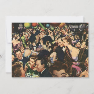 Convite Tema Retro Hollywood Festa de Aniversário Adulto F