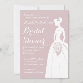 Convite Tema Rosa Dusty