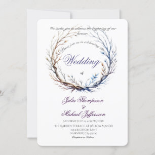 Convite Tema Russo Romântico e Poético Pastel Lilac