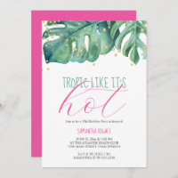 Tema tropical da 50ª Festa de aniversário