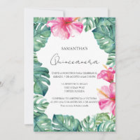 Tema tropical de festa de aniversário Quinceanera
