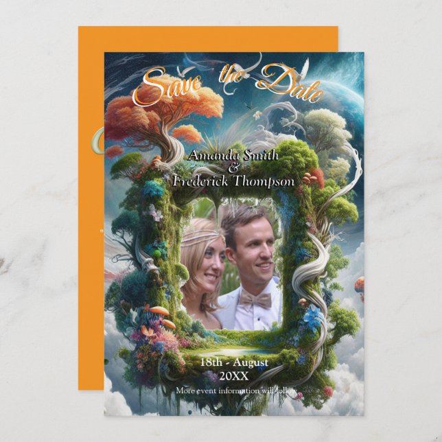 Convite Temas da fantasia espiritual do Eterno metafísico (Frente/Verso)