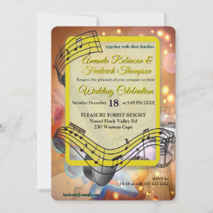 Convite Temas de Celebração para Amantes da Música