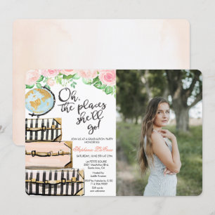 Convite temático da foto da festa de formatura do