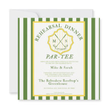 Convite Temático de Golfe - "Par-Tee"
