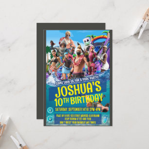 Convite temático de jogo