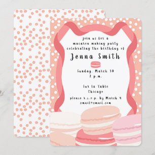 Convite Temático Macaron