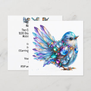 Convite Temático Precious Bling Birds