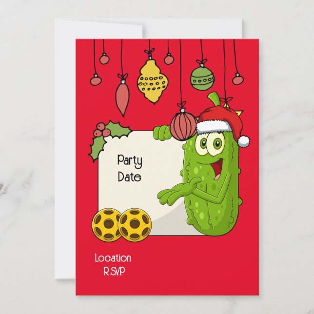 Convite Temo de Natal da Pickleball (Frente)