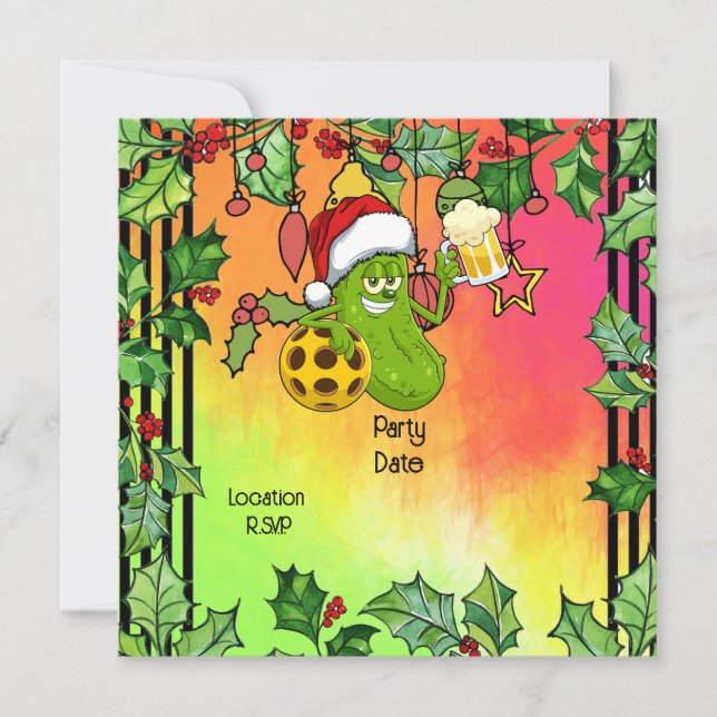 Convite Temo de Natal da Pickleball (Frente)