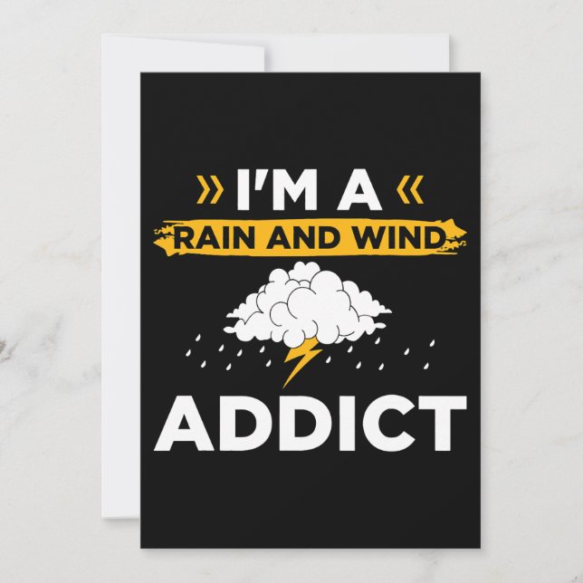 Convite Tempestade Hunter Design para Tornado Hunter Storm (Frente)