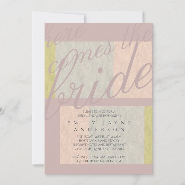 Convite Tempestade Mística Tipografia Chá de panela Azul C (Frente)