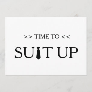 Convite Tempo ao fundo do branco de Suitup