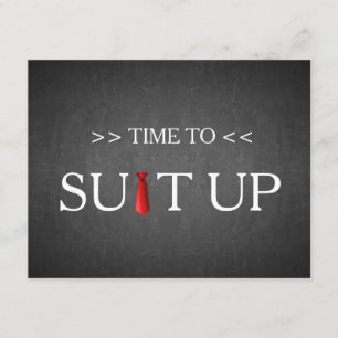 Convite Tempo ao laço vermelho preto do conselho de giz de